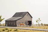 Laser Cut N Scale Horse/Livestock Barn Building KIT Model