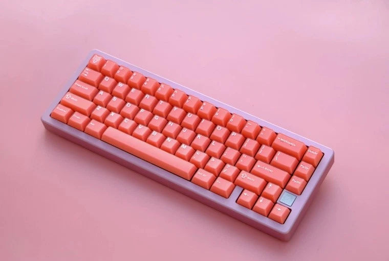 114 Keys Orange Red Translucent Keycaps Set for 87 Mechanical Gaming Keyboard Model