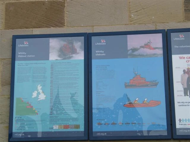 Photo 6x4 Whitby Lifeboat Station notice board. Whitby/NZ8910  c2007 Model