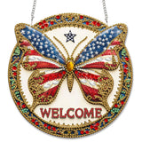 Hanging Diamond Art Kits for Adults?C 8x8 Inch Butterfly Acrylic Board Double ... Model