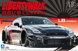AOSHIMA Liberty Walk No.13 LB Works R35 GT-R Type 2 Ver.2 1/24 Plastic Model Kit Model