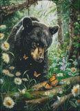 Black Bear Curious Eyes - Counted Cross Stitch Kits Needlework Embroidery DIY Model
