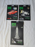 Metal Earth -  3D Metal Model kits - 3 TOTAL KITS - new unassembled Model