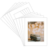 25 Pack 16x20 White Picture Mat Boards Fits 11x14 White Core Bevel Cut Framing Model
