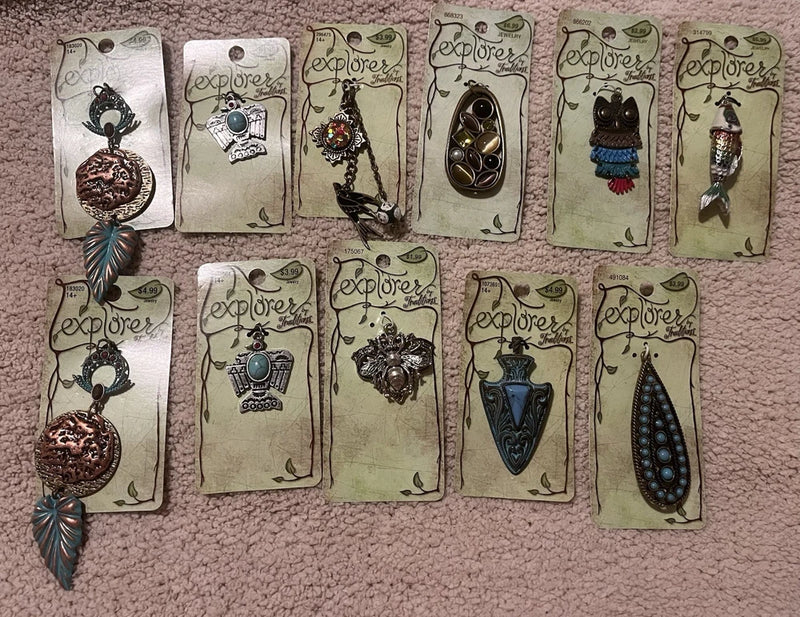 Explorer by Traditions Lot Of 11  Assortment Of Pendants Charms