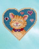 DIY Mill Hill Kitty Love Cat Beaded Cross Stitch Magnet Ornament Kit Model