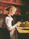 Needlework Crafts Full Embroidery Counted Cross Stitch Kits Potato Peeling Girl Model