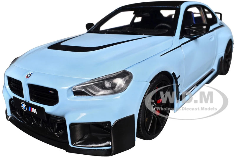 2024 BMW M2 PERFORMANCE ZANDVOORT BLUE 1/18 DIECAST MODEL CAR BY SOLIDO S1812901 Model