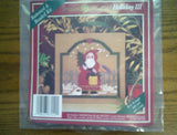 1995 Mill Hill Holiday III KRIS KRINGLE Cross Stitch Buttoned & Beaded Kit Model