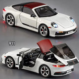 1:32 Porsche 911 Targa 4S Diecast Model Car w/ Sound Light Toy Gift Model