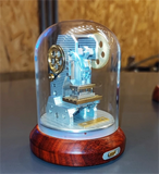 HOT Mini Mechanical Punch Model Stamping Machine Movable Mechanical Handicrafts Model