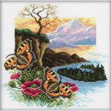 RTO counted Cross Stitch Kit "Butterfly" M126, 30x30 cm, DIY Model
