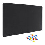 Felt Bulletin Board, 47 x 31.5 -Inch Foldable Decorative Pin Board(Black) Model