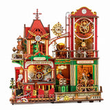 Mechanical Model Kit Detailed Miniature House Kit Charming for Desk, Collectors Model