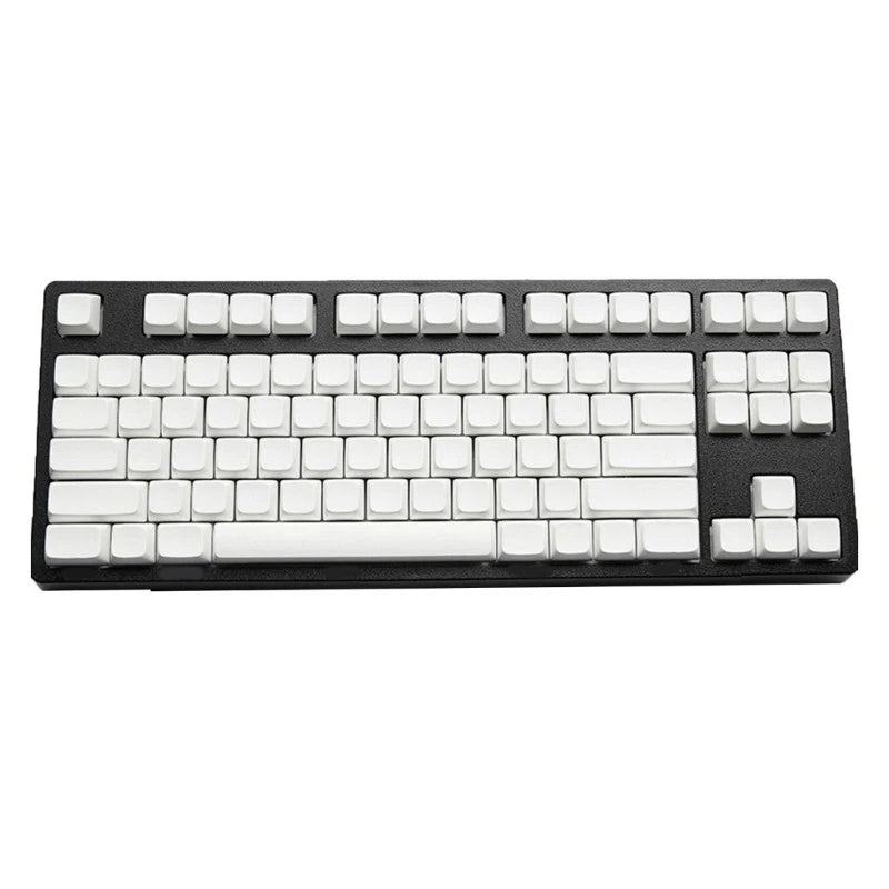 87Key XDA Profile PBT Blank Keycaps Dyeing Sublimation Keycaps No Engraving Model