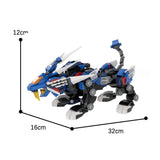 C7652 Lion and Tiger Mechanical Monsters Model Mechanical Animal 653 Pieces Model