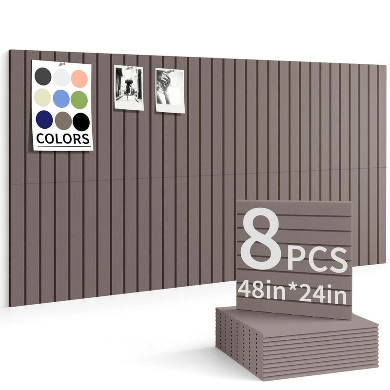 Large Bulletin Board 48"x 24" Cork Boards for Walls, 8 Pack Felt Wall Panels ... Model