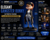 Gangster Lola Bunny 3D Printed Figurine Collector Display Model Model