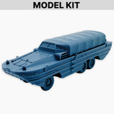 DUKW (covered), Model Kit WWII Amphibious Transport Truck Military Vehicle Minia Model