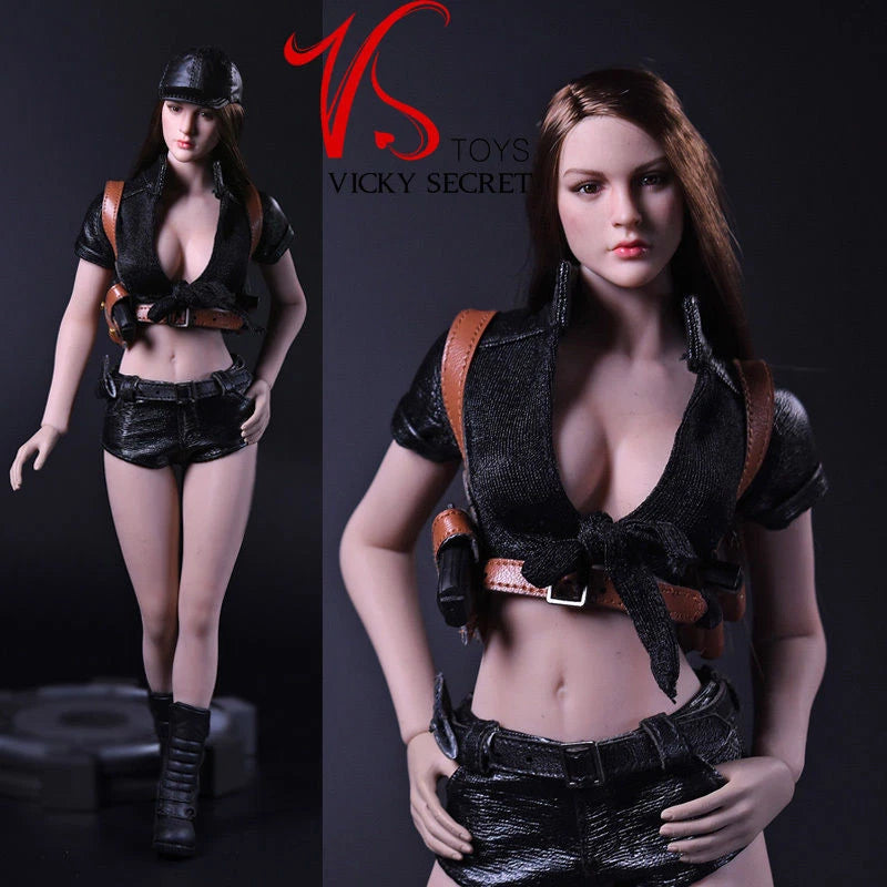 VStoys 17NSSA 1/6 Female Killer Clothes Set Fit 12'' PH Action Figure Doll Model Model