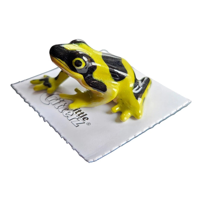 LITTLE CRITTERZ Poison Dart Frog "Harlequin" Mini Figurine New FREE SHIP LC331 Model