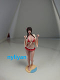 1/18 1/16 1/12 Miniatures Double Braid Beauty Girl Scene Figures Model For Cars Model
