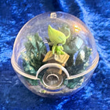 Pok¨¦mon Celebi Mini Diorama Figurine in Clear Pok¨¦ Ball Style Capsule Display Model