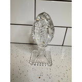 Lead Crystal Egg Figurine Cut Glass Table Decor Paperweight Display Easter Model
