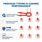 50pcs 3 Pin Keyboard Switches Red Mechanical Gaming Keyboard Clicker Replace CAD Model