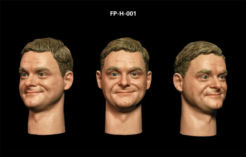 FP-H-001 1/6 WWII Man Military Head Model Fit 12'' Action Figure Model