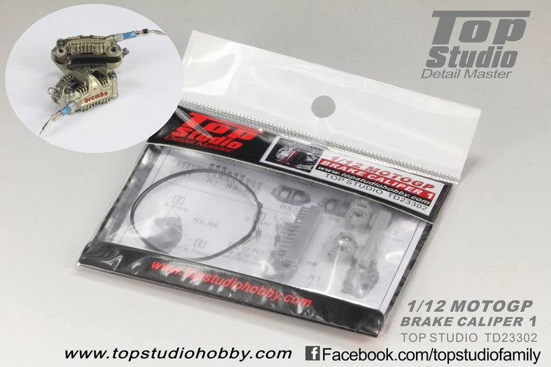 Top Studio 1/12 Moto GP Brembo Brake Caliper Detail-Up Set # TD23302 Model