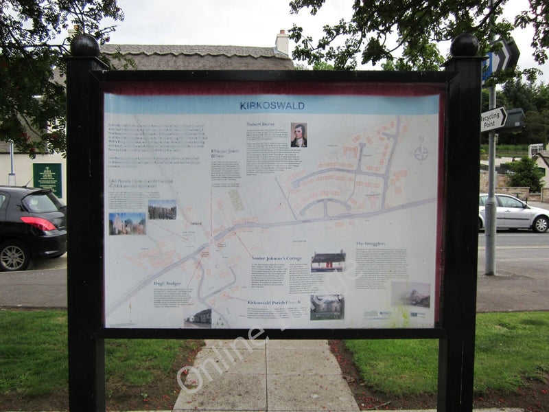 Photo 6x4 Kirkoswald Car Park Kirkoswald/NS2407 Information board at car c2011 Model