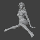 1/24 Scale 75mm Resin Figure Sexy Girl GK Unpainted Unassembled Model Kit Toy Model