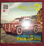 Wood Trick Pickup Toy Truck Model Kit WT-1500 mechanical puzzle Model
