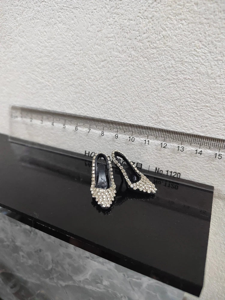 1/6 Female Rhinestone Decorated Fashion Shoes Model Fit 12" FR Action Figure Model
