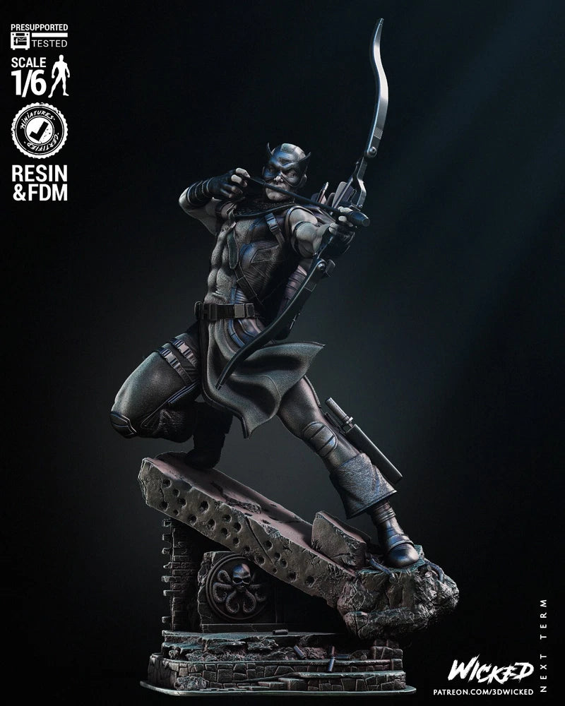 Hawkeye 2024 (1) Unpainted 1/6 resin model kit and base W3D Model