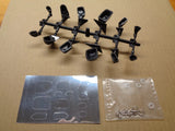 FITS 1/10 RC CAR HIGH SIMULATION SIDE REAR VIEW MIRROR DIY KIT (6 SIZES) BLACK! Model