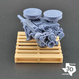 Max Wedge 440 RB model engine resin 3D printed 1:25/1:24 Scale Model