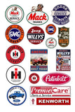 1:24 1:25 G scale model truck jeep service center signs Model