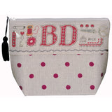 Le Bonheur des Dames bag counted cross stitch kit "Pochette Couture Initials", 2 Model