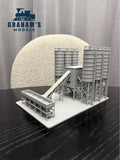 N Scale Cement Plant Concrete Factory / 1:160 Gauge / Prebuilt and Assembled Model