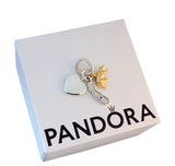 Authentic PANDORA California Map Bear Symbols Engravable Heart Charm 764921C01 Charms