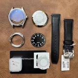 DIY watch case kit 40mm Case + Leather Strap For ETA 2824 Movement aftermarket Model