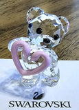 ?? Swarovski Crystal 2023 30th Anniversary, Una Kris Bear Figurine, Heart NIB Model
