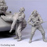 1/35 Resin Figure Model Kit Soviet Tank Crew 3 Figures Unassembled Unpainted Model