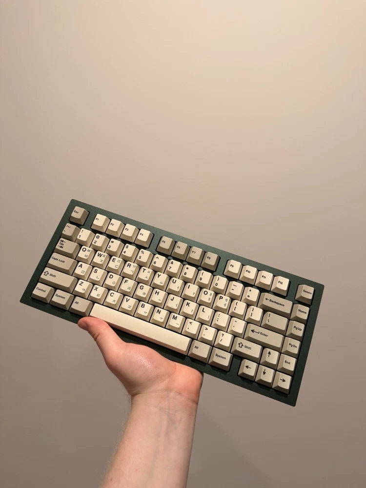 Cannonkeys Brutalist 75% Mechanical Keyboard | JWICK Yellows | CK Green Hangul Model