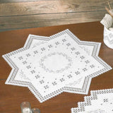 Permin counted Hardanger tablecloth stitch kit "Hardanger garland", 67x67cm, DIY Model