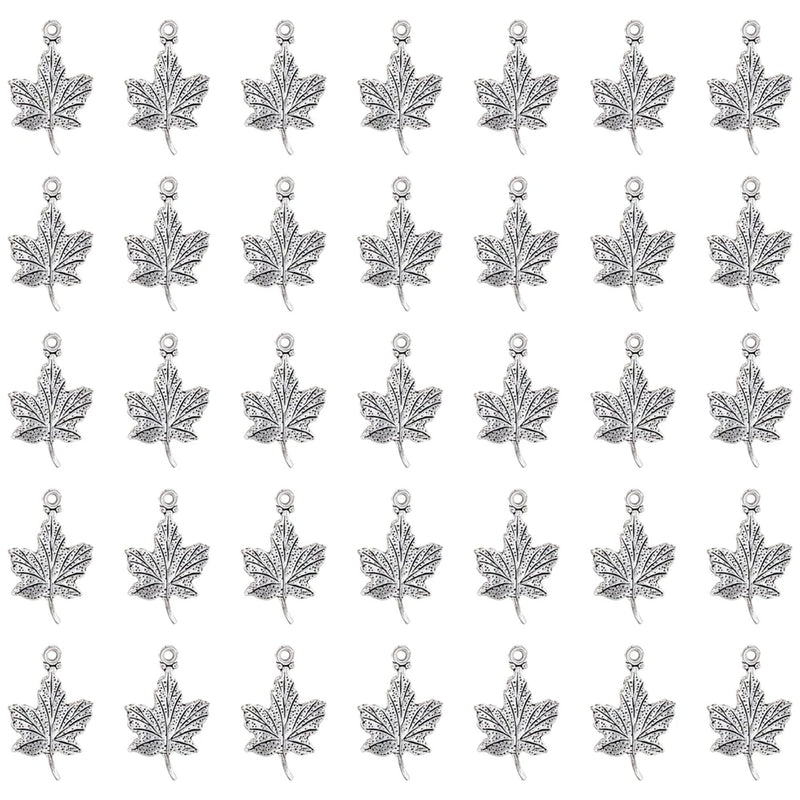 80PCS Maple Leaf Charms, Fall Charms for Jewelry Making & Crafts Charms