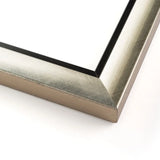 24x30 24 x 30 Stainless Steel Silver with Black Photo Frame UV Acrylic Acid Free Model