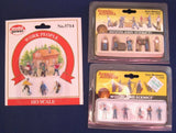 Lot 18 HO Scale Figures Model Power Woodland Scenics Mechanics Dock Workers New Model